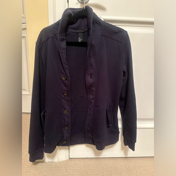 H&M - Men - Cardigan - Dark Blue - Small - Picture 1 of 3